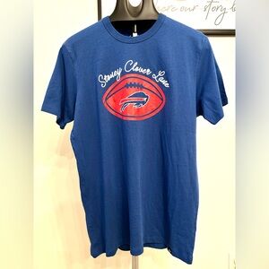 NWOT '47 Buffalo Bills Stoney Clover Lane T-Shirt Size Medium, Blue Color